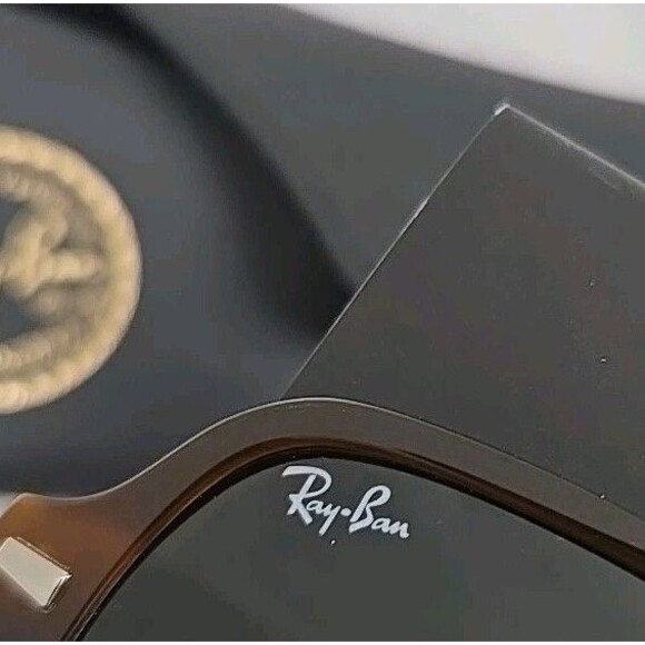 Ray Ban Sunglasses RB 1973 954/31 SQUARE II Frame Italy Striped Havana Women’s - Picture 9 of 10